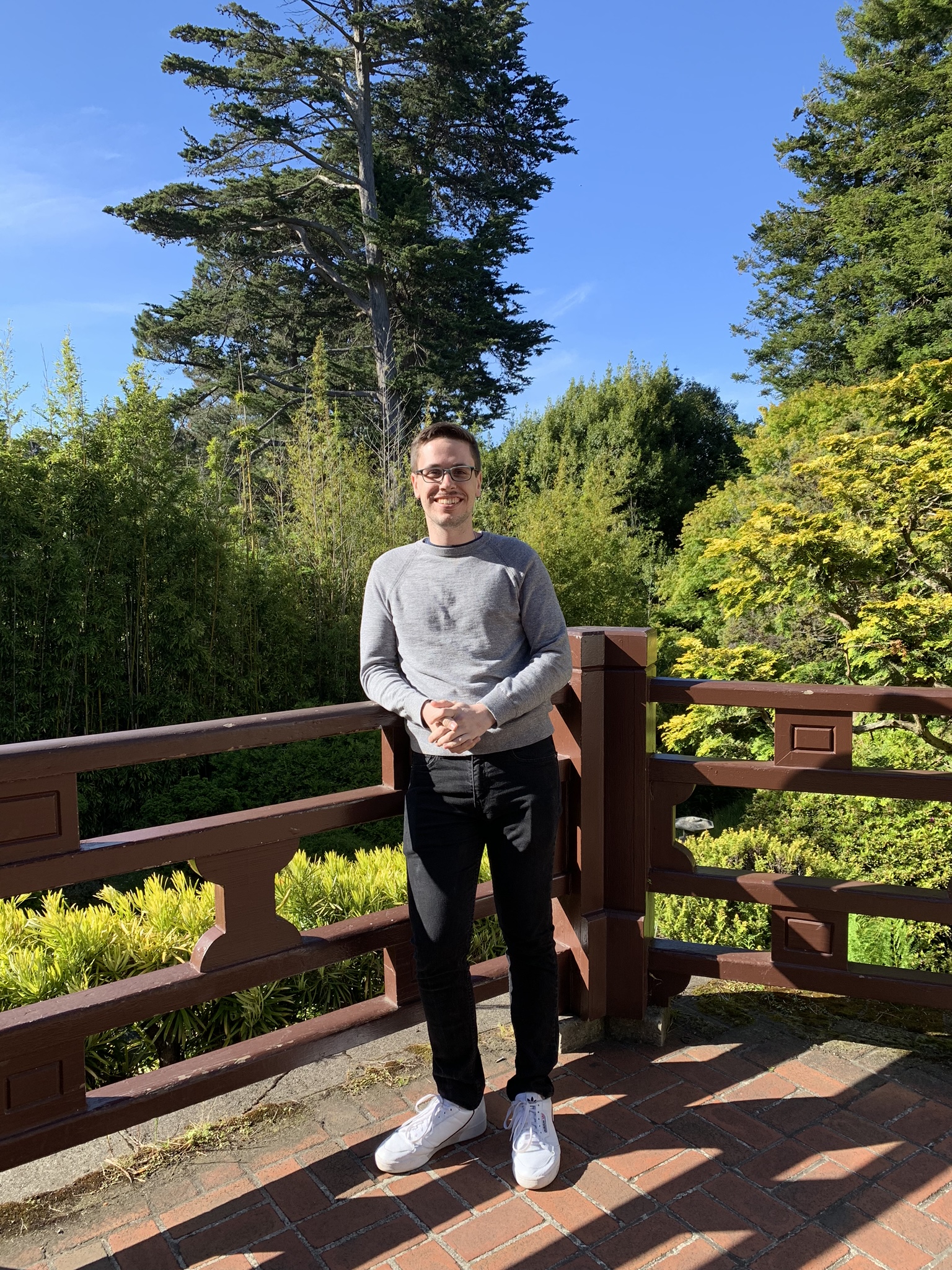 Joseph Rissman at a park